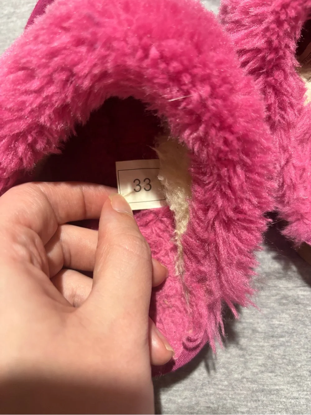 UGG Kids Hot Pink Slip-On Slippers
